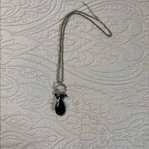 Black pendant necklace. Costume Jewelry